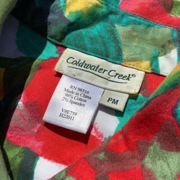 Coldwater Creek Size PM Floral Jacket Spring Cute - Picture 6 of 9